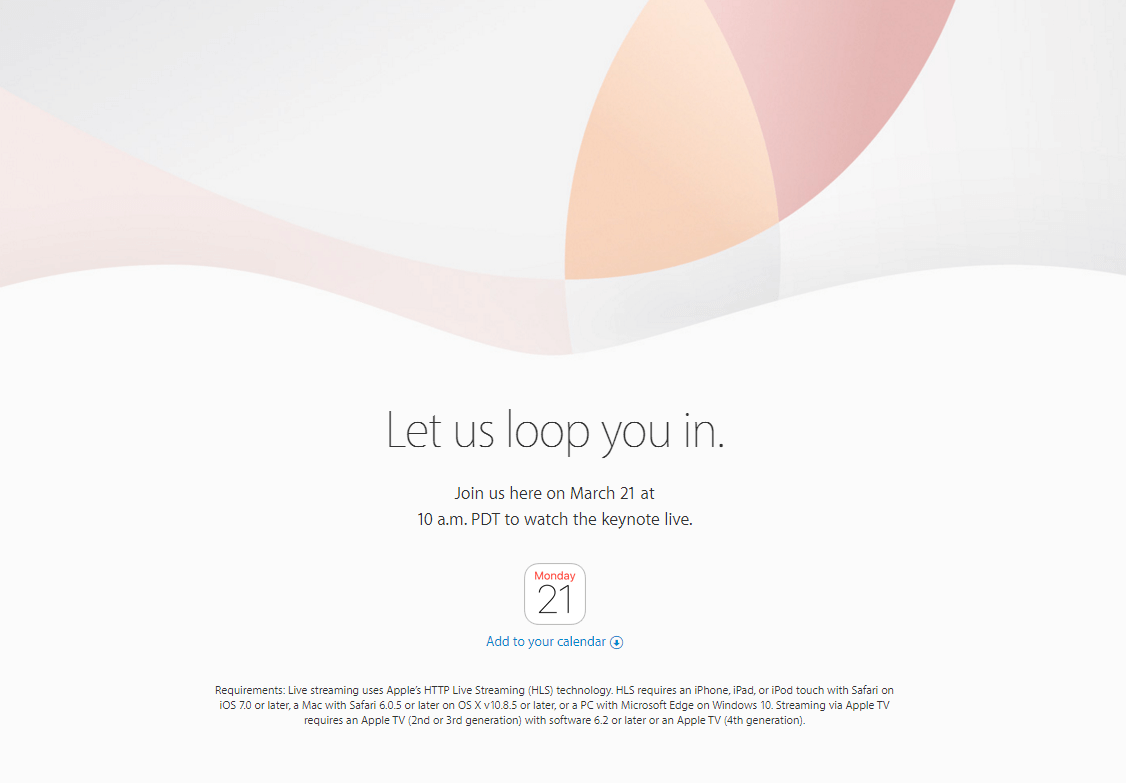 iPhone SE遂に登場！？Appleが日本時間3月22日午前2時から発表イベント開催決定！